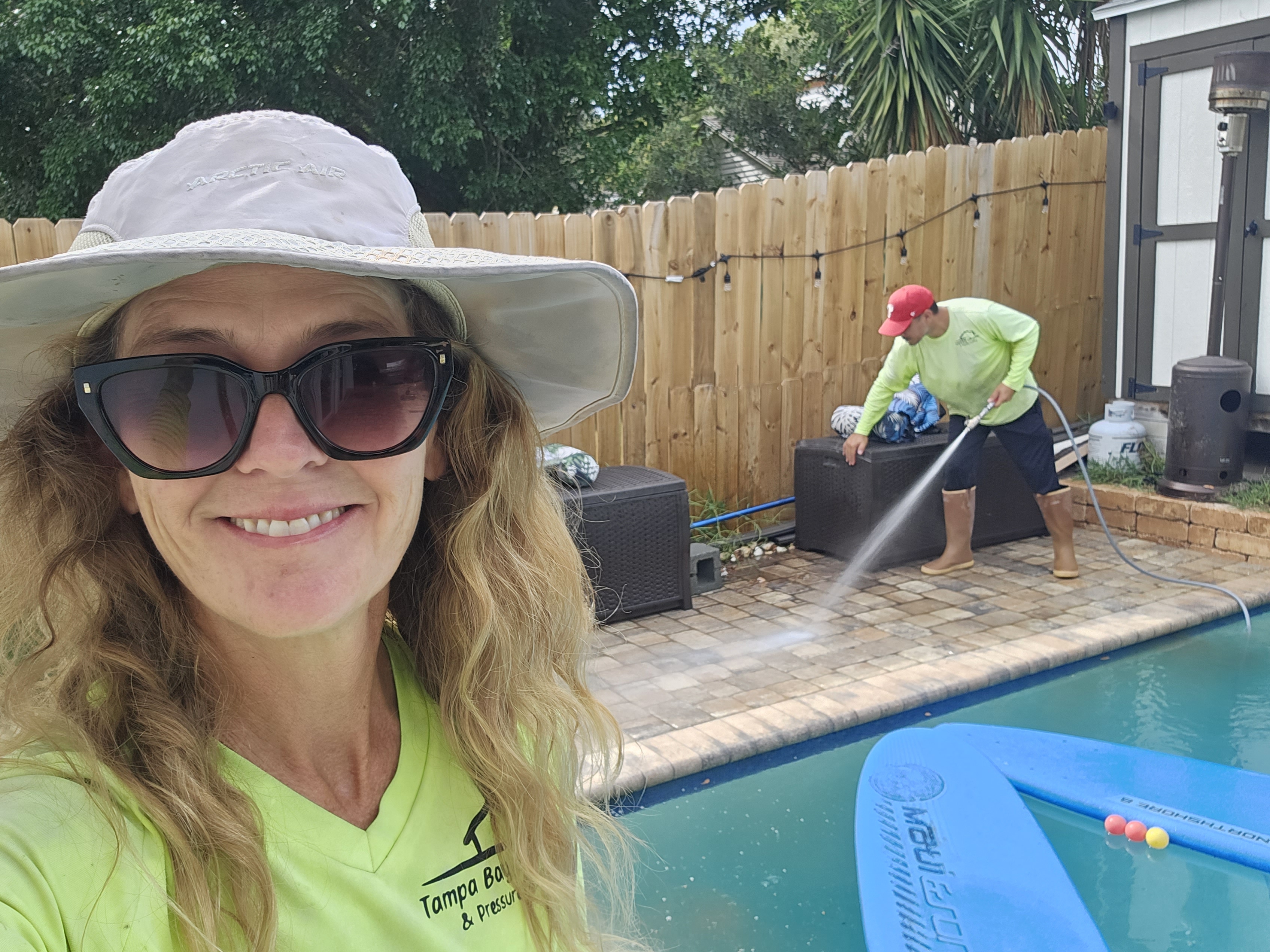Jessica and Brian Pressure Washing