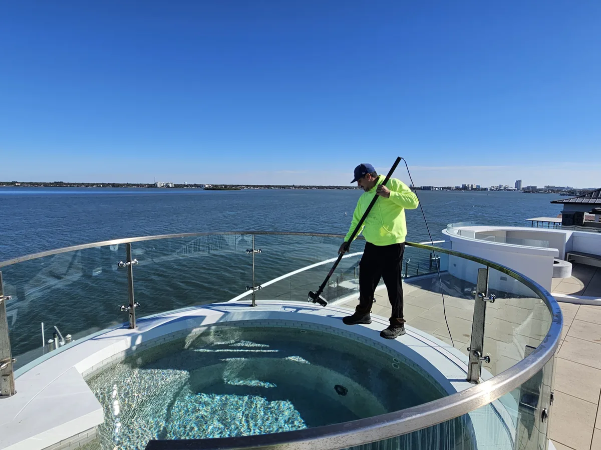 Clearwater Beach Window Cleaning Water Fed Pole