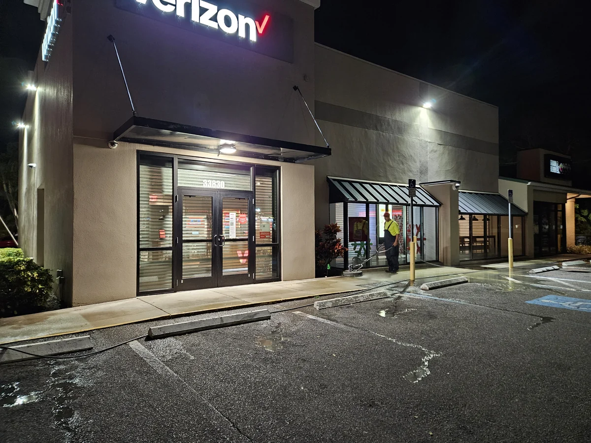 Clearwater Commercial Pressure Washing Storefront