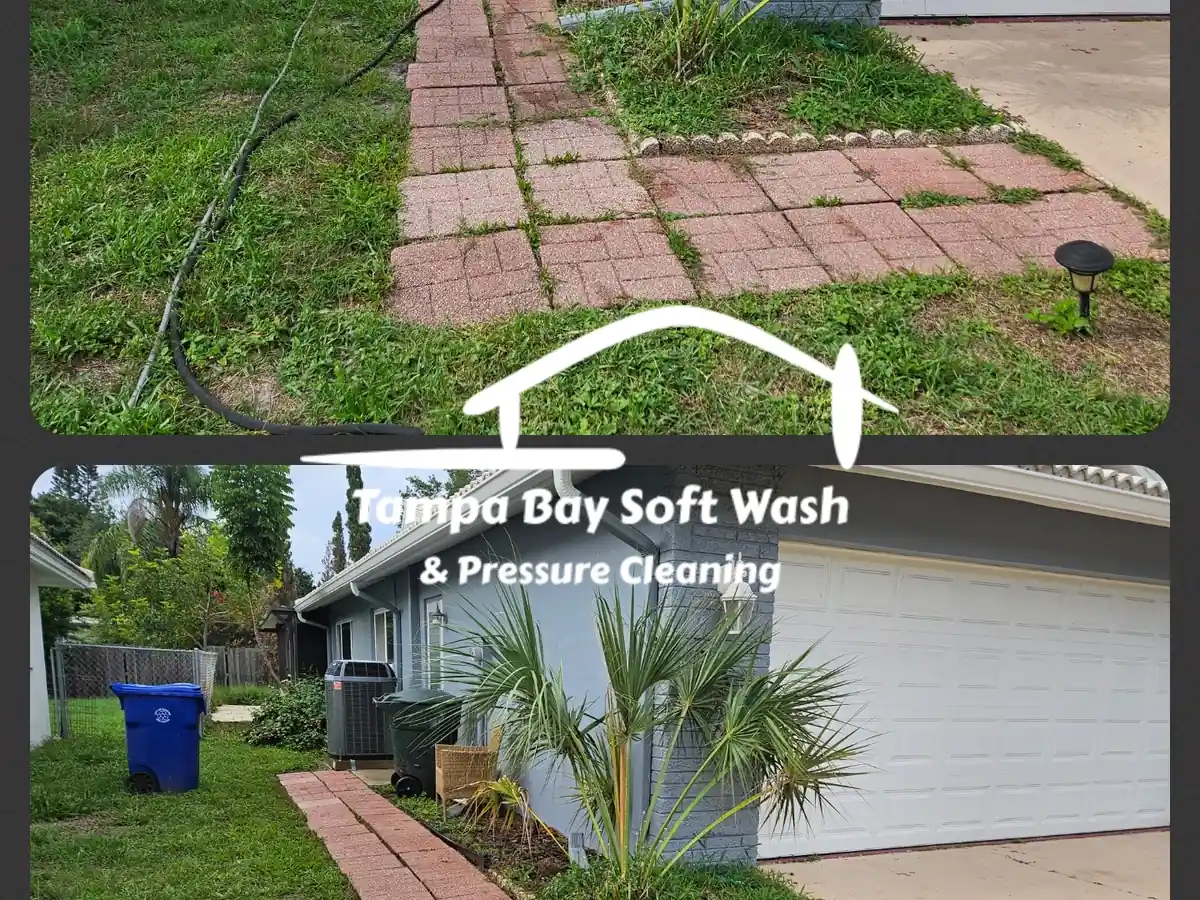 High-pressure paver stripping, surface cleaning, and ASTM C-144 joint prep in Clearwater FL