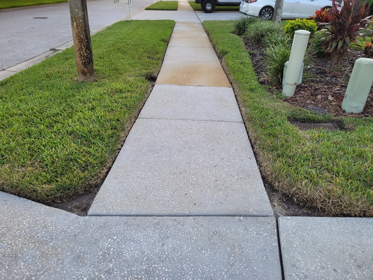 Rust Stain Removal Sidewalk Clearwater After