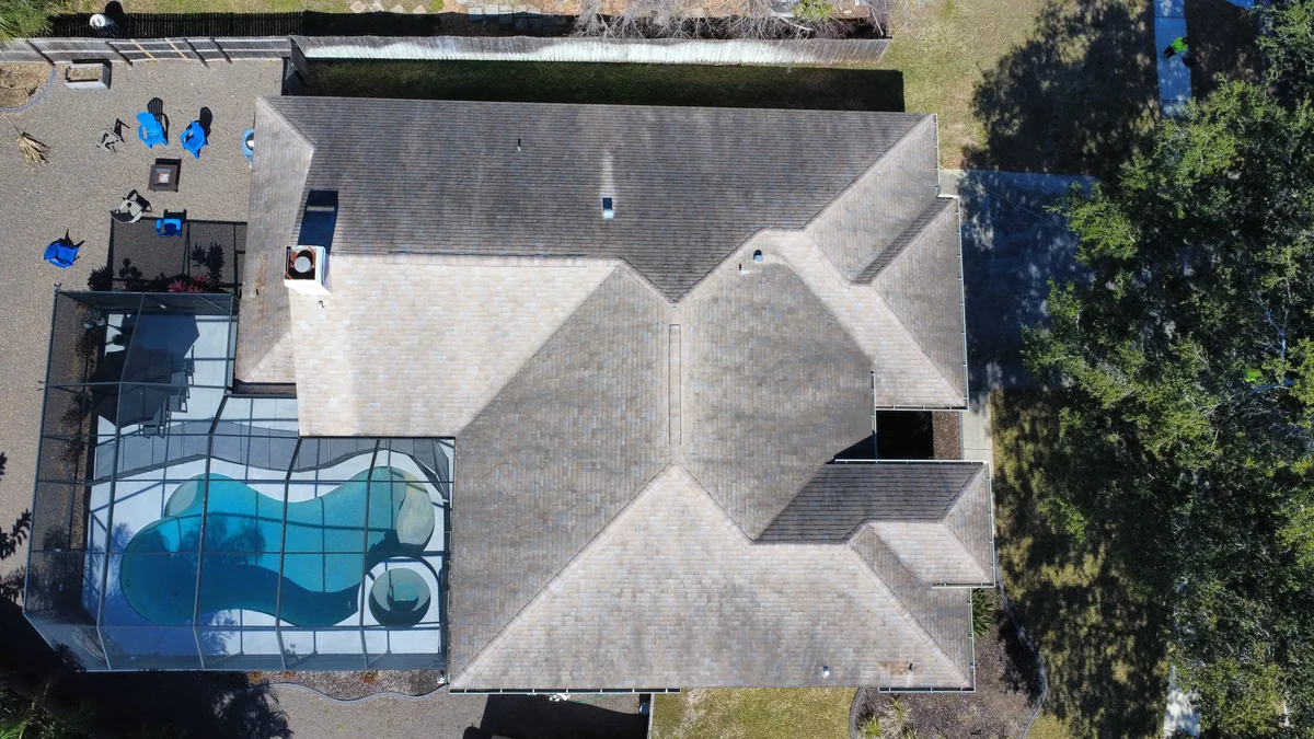 Citrus Park Roof Soft Washing Before 1