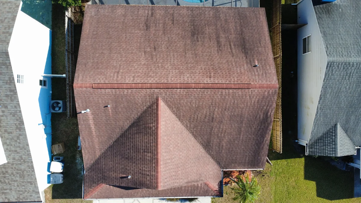 Clearwater Roof Soft Washing Before 2