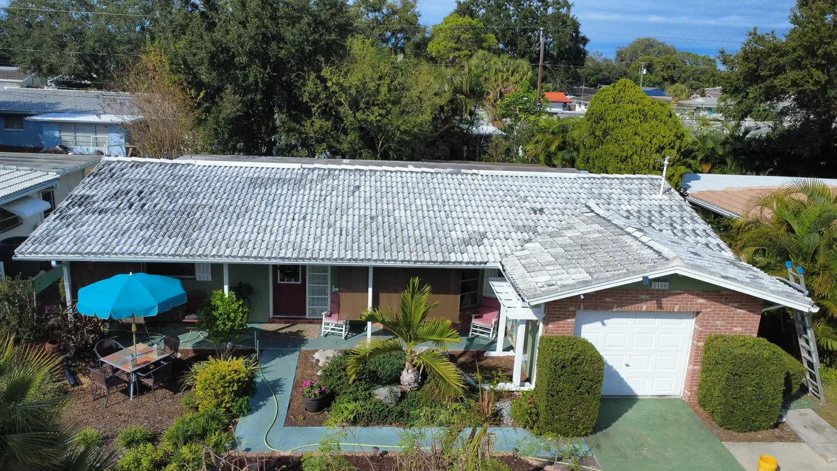 Clearwater Roof Soft Washing Before 3