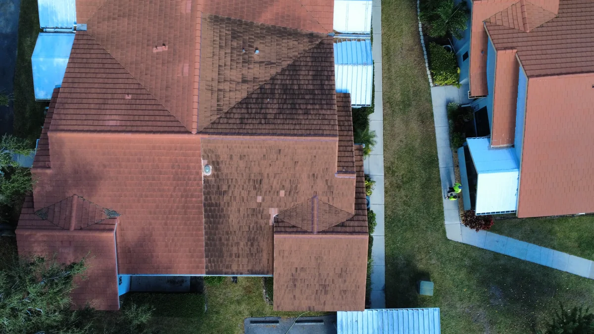Clearwater Roof Soft Washing Before 4