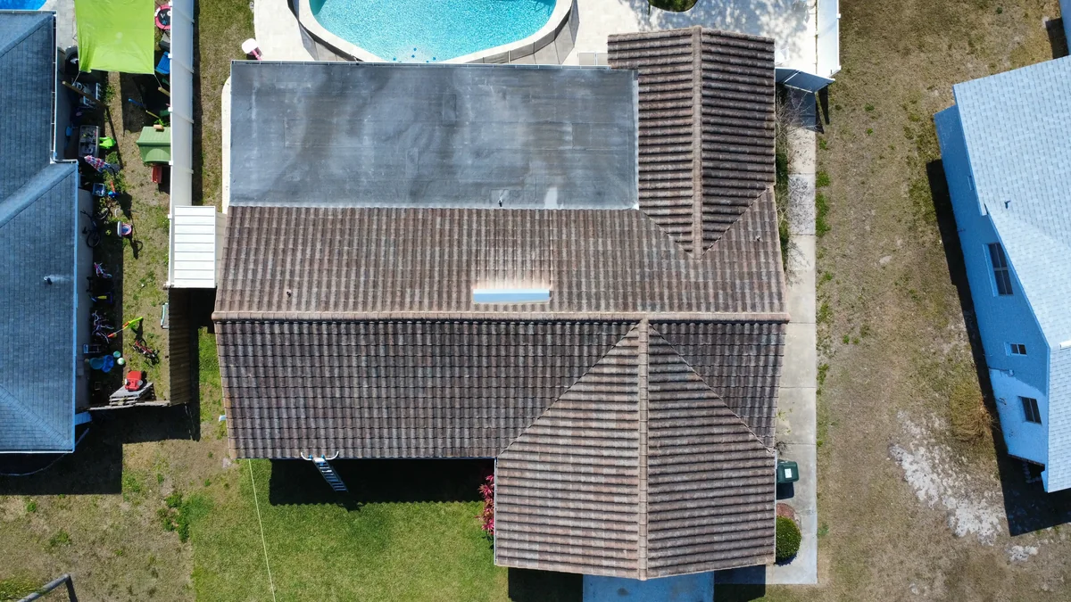 Largo Roof Soft Washing Before 1