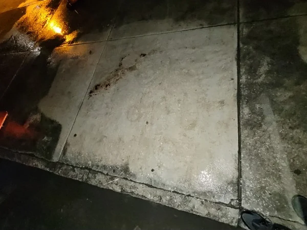 St Petersburg Graffiti Removal Sidewalk After 1