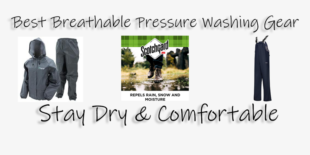 Waterproof pressure washing gear